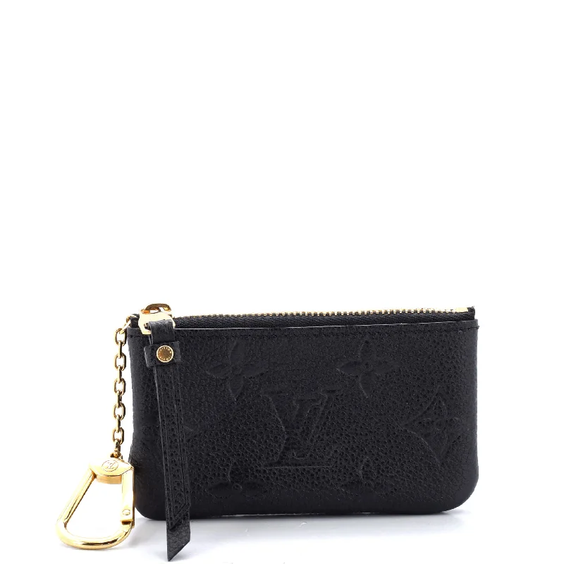 Wallets for quick access-Zip Key Pouch Monogram Empreinte Leather