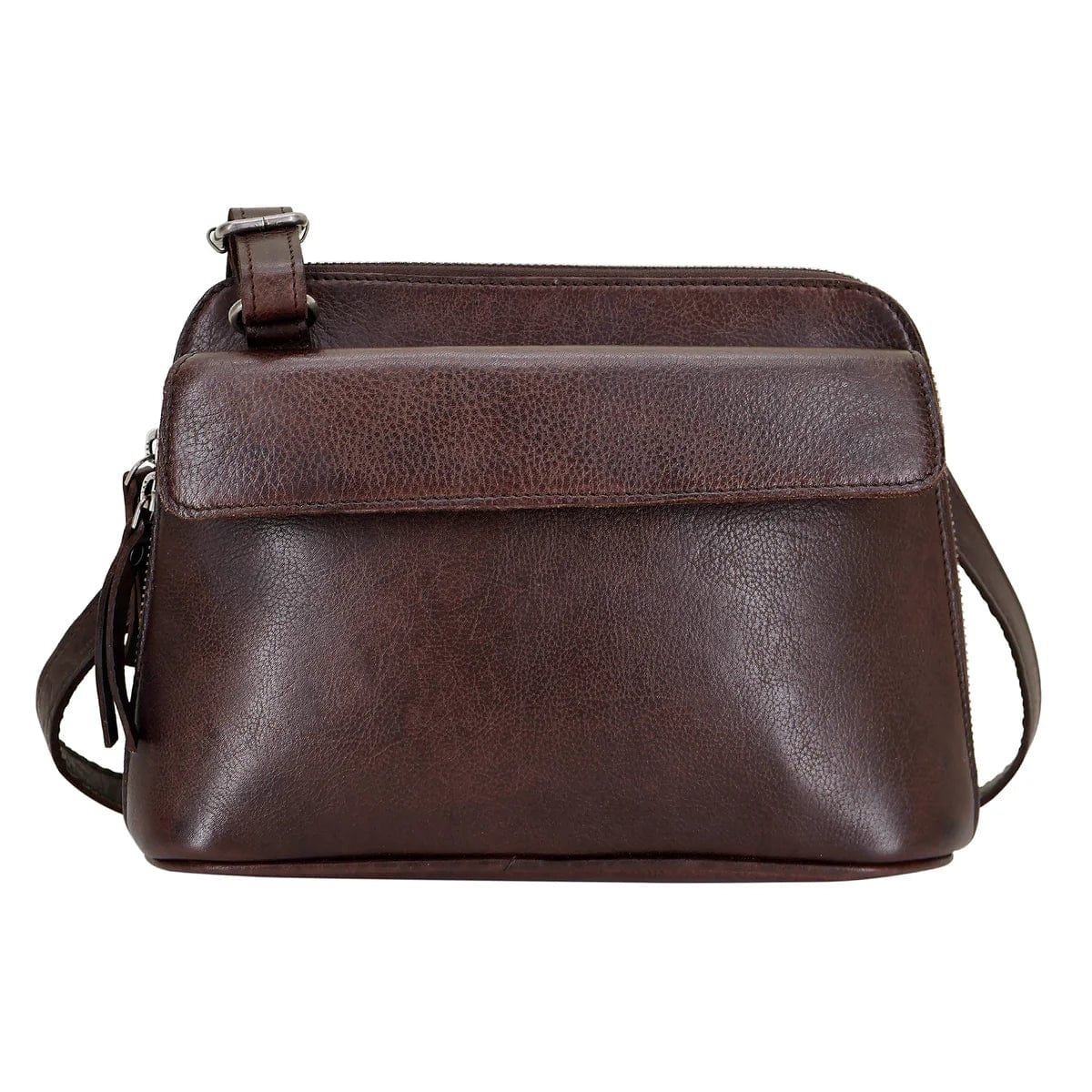 Leisure Bag with trendy colors-Luna Crossbody in Brown