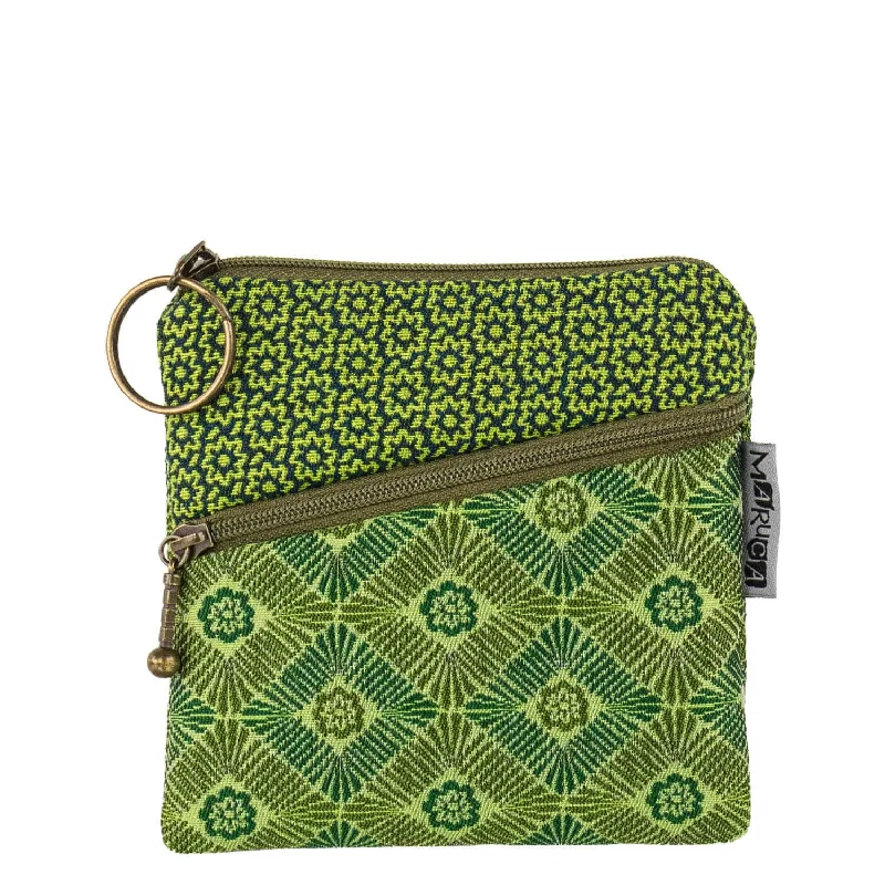 Leisure Bag with portable size-Roo Pouch Mosaic Green