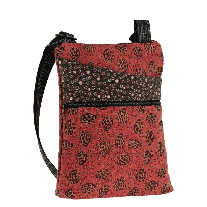 Leisure Bag with lightweight straps-Pocket Bag in Ladybug Ruby