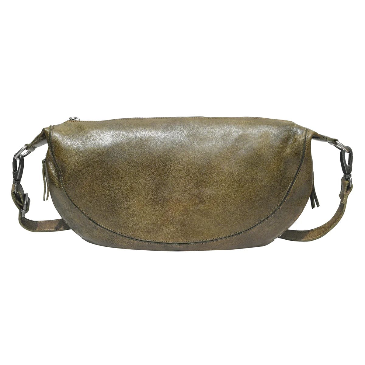 Leisure Bag for casual sports-Callie Sling & Crossbody Bag in Moss