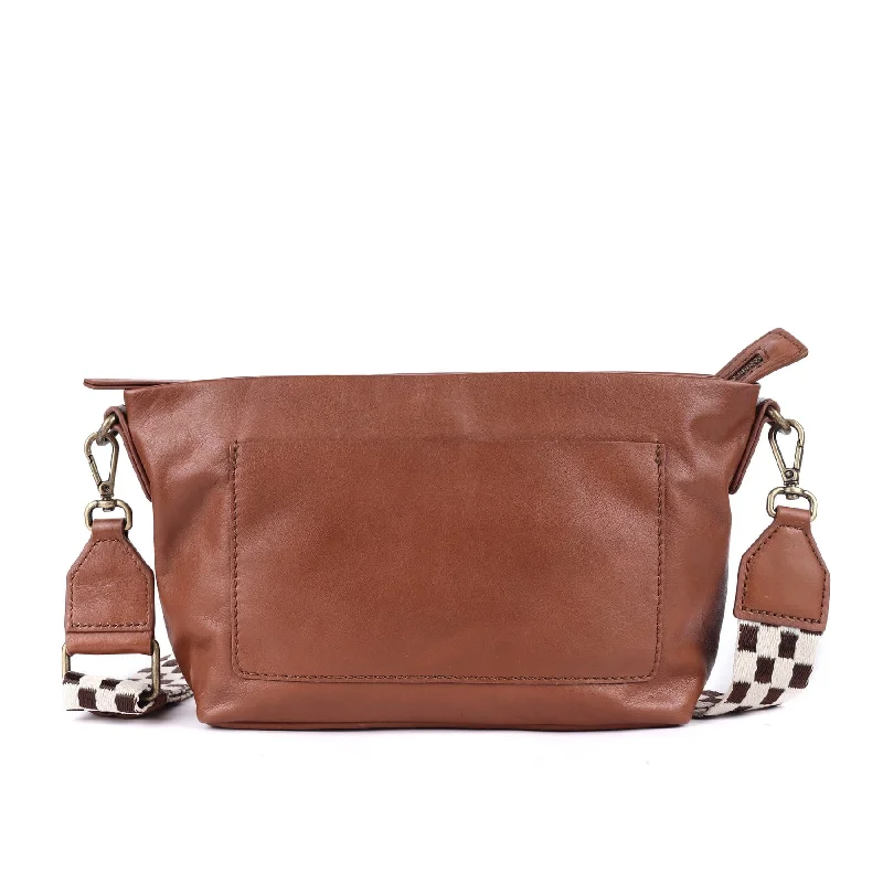 Leisure Bag with sturdy design-Aquarius Crossbody in Brown