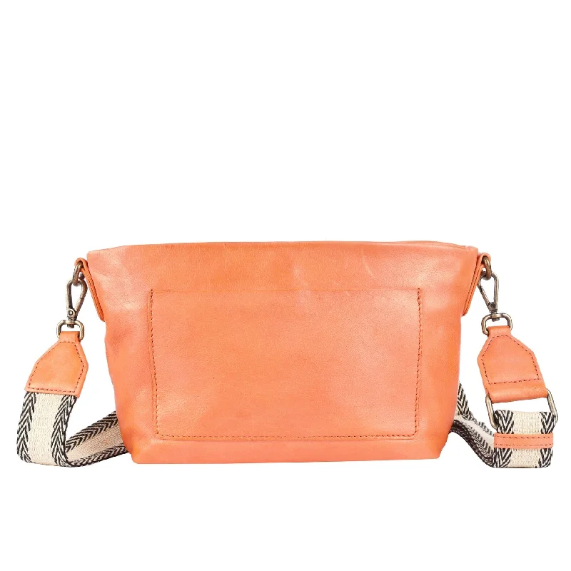 Leisure Bag for daily outings-Aquarius Crossbody in Orange