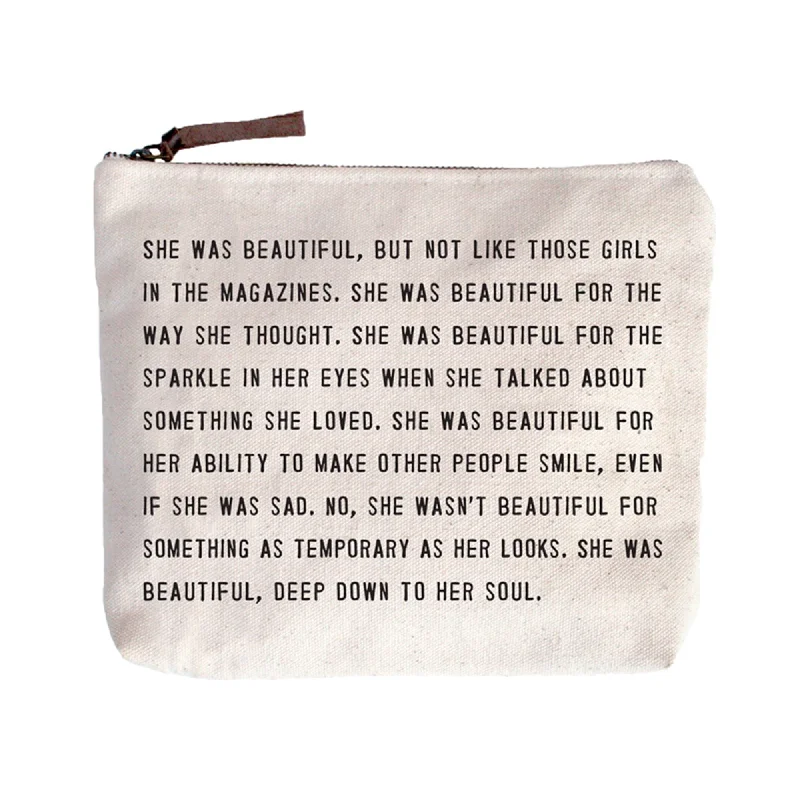 Leisure Bag with stylish design-She Was Beautiful Canvas Bag