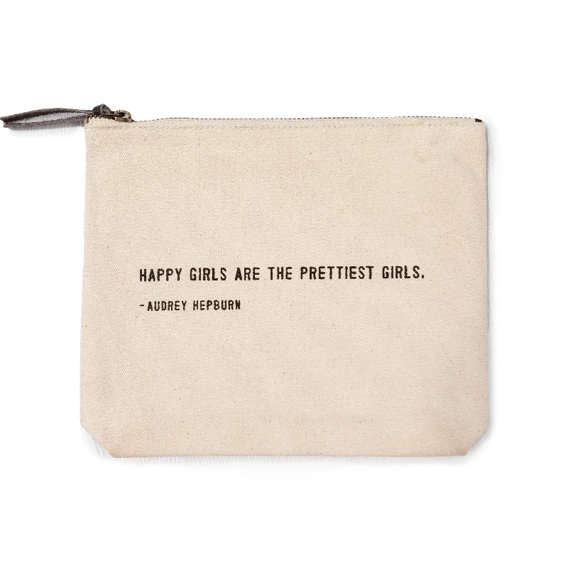 Leisure Bag for casual leisure-Audrey Hepburn "Happy Girls" Canvas Bag