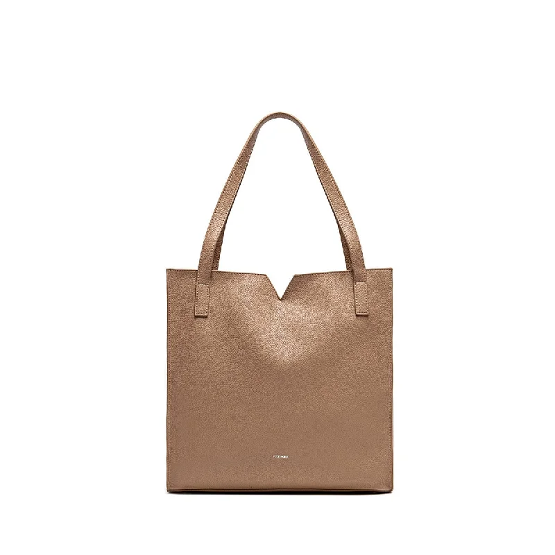 Leisure Bag for outdoor leisure-Alicia Tote II - Latte Pebbled