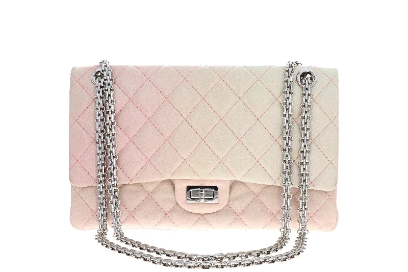 Handbag for party-Chanel Lambskin 2.55 Reissue 227 Double Flap Bag Degrade Pink