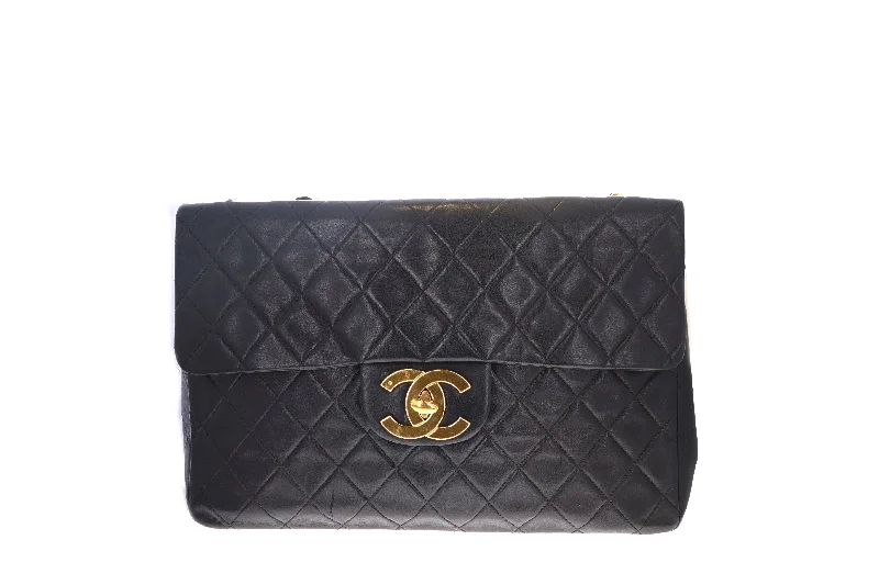 Handbag modern design-Chanel Lambskin Vintage Classic Maxi Single Flap Bag