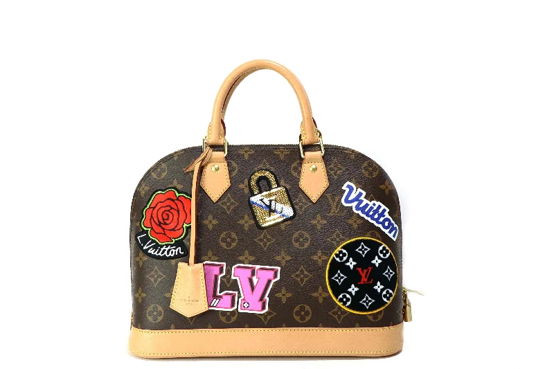 Handbag trendy look-Louis Vuitton Limited Edition Patches Alma