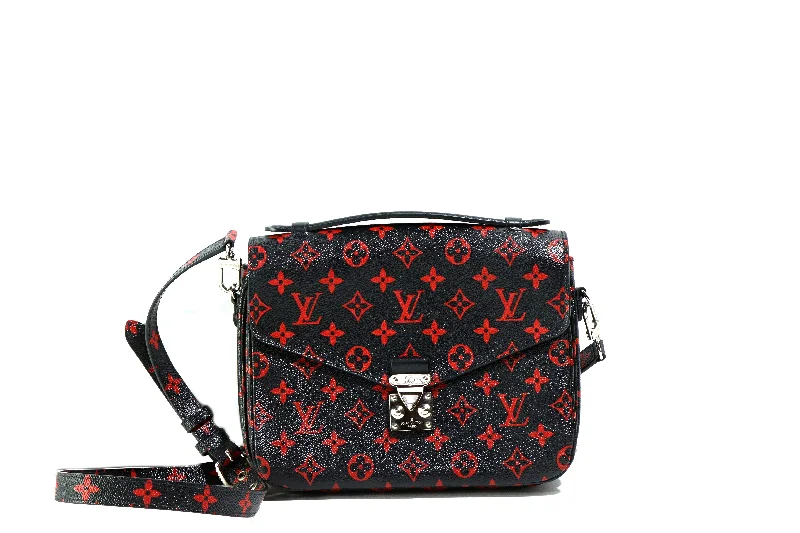 Handbag quilted texture-Louis Vuitton Monogram Infrarouge Pochette Metis Bag