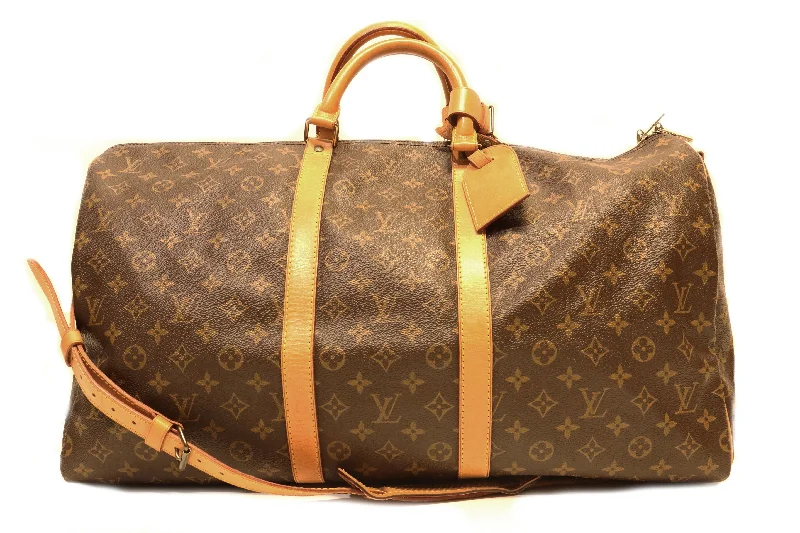 Handbag for events-Louis Vuitton Monogram Keepall Bandouliere 55