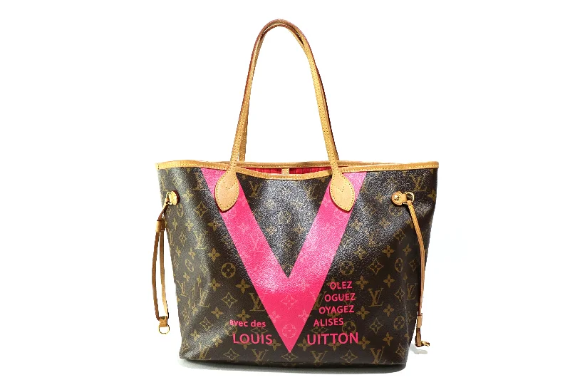 Handbag classic style-Louis Vuitton Monogram V Neverfull MM