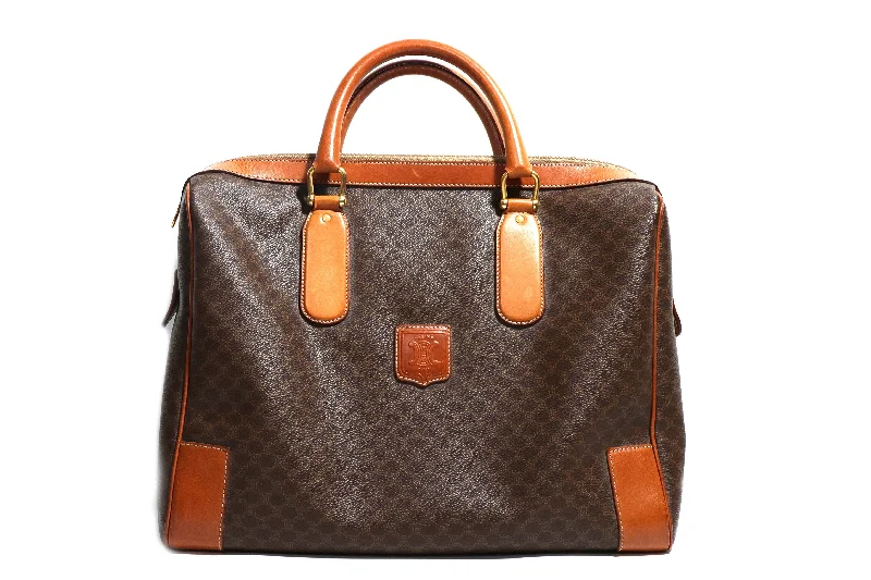 Handbag casual wear-Vintage Celine Satchel Macadam Pattern