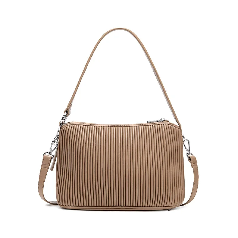 Leisure Bag with cool design-Ella Shoulder Bag Large - Latte