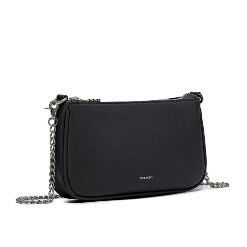 Leisure Bag for holiday fun-Francine Chain Crossbody - Black