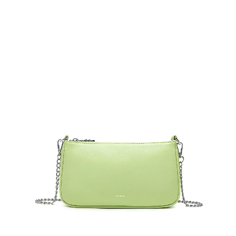 Leisure Bag with soft handles-Francine Chain Crossbody - Lime