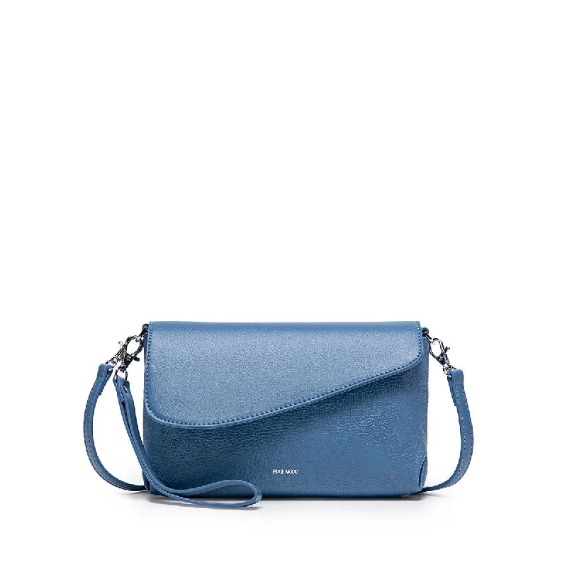 Leisure Bag with extra pockets-Gracie Clutch - Muted Blue