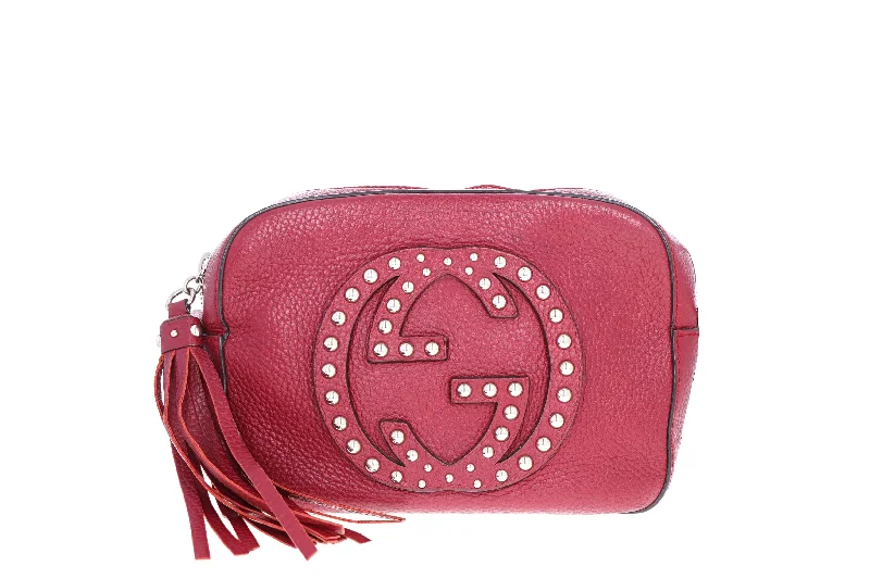 Handbag for hikers-Gucci Small Soho Studded Disco Bag