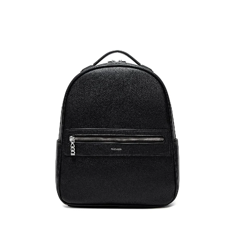 Leisure Bag with unique pockets-Hannah Backpack - Black Pebbled