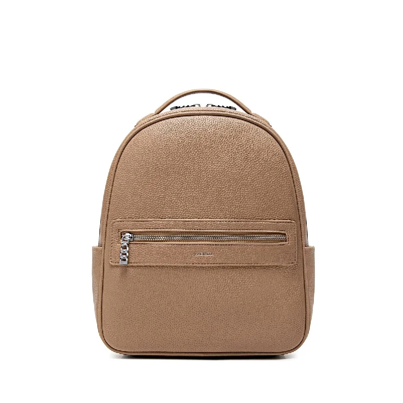 Leisure Bag with sturdy handles-Hannah Backpack - Latte Pebbled