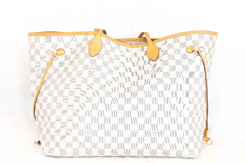 Handbag olive shade-Louis Vuitton Damier Azur Neverfull GM Beige Interior