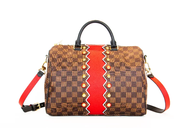 Handbag for markets-Louis Vuitton Damier Ebene Karakoram Speedy Bandouliere 30