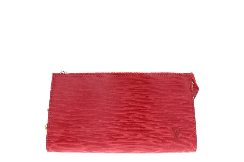 Handbag for dinners-Louis Vuitton Epi Pochette Red