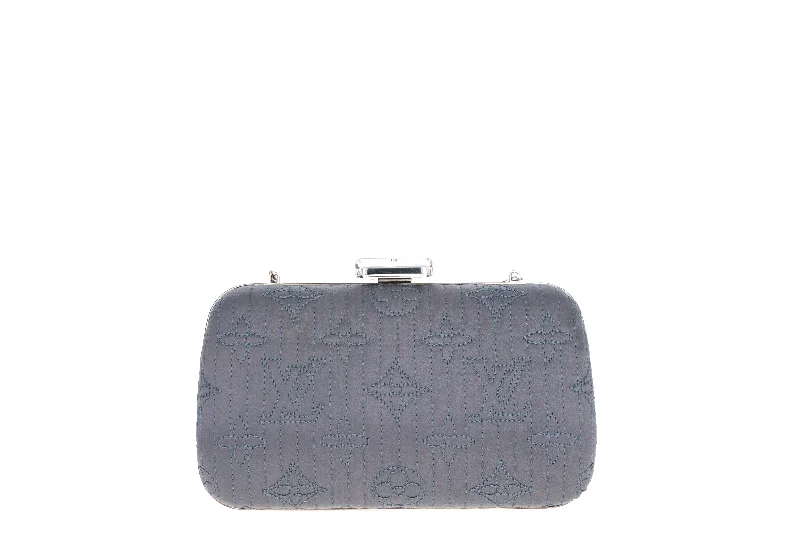 Handbag for parties-Louis Vuitton Limited Edition Motard Minaudière Chrome