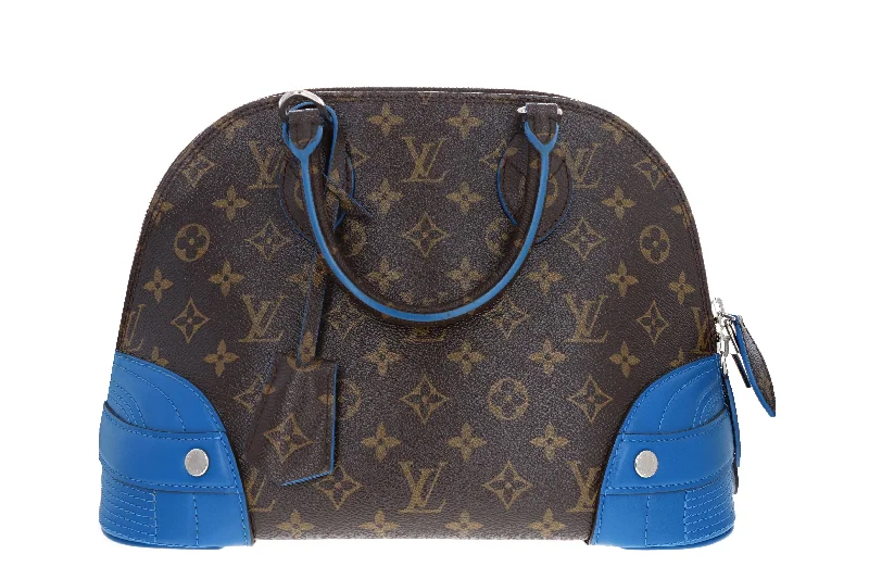 Handbag for travelers-Louis Vuitton Limited Edition Shiny Monogram Canvas Alma PM Bag