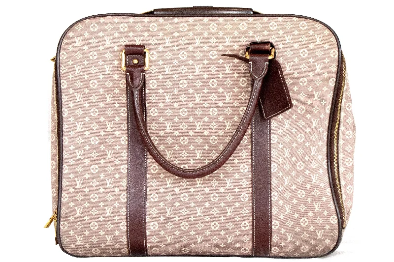 Handbag soft yellow-Louis Vuitton Monogram Idylle Epopee Rolling Suitcase Sepia