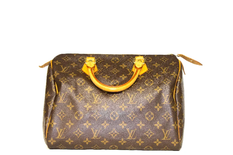 Handbag with zipper-Louis Vuitton Monogram Speedy 30