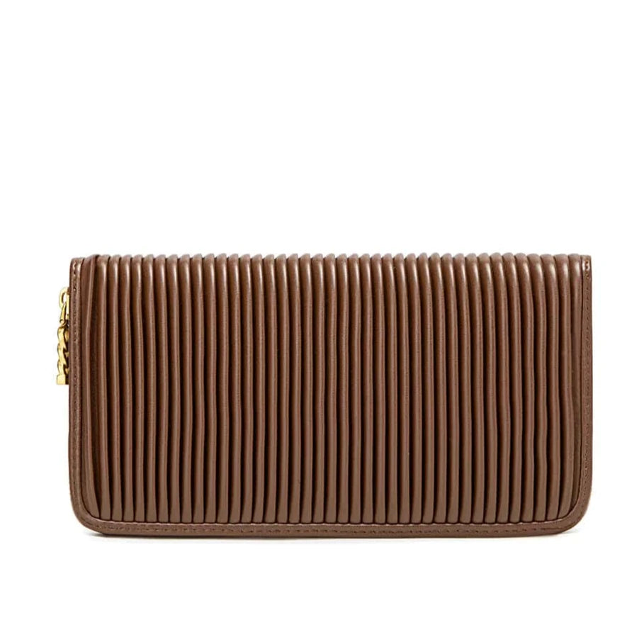 Leisure Bag with cool straps-Sandy Wallet - Espresso Pleated