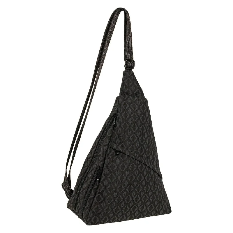 Leisure Bag with bold design-GoGo in Diamond Black