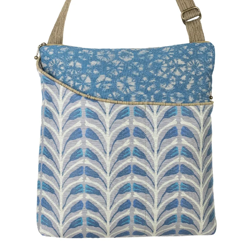 Leisure Bag large capacity-Cafe Sling in Blue Lily