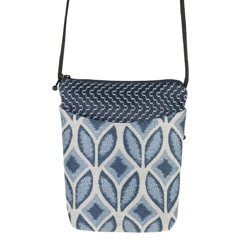 Leisure Bag with extra strength-Busy Bee in Woven Tulip Blue