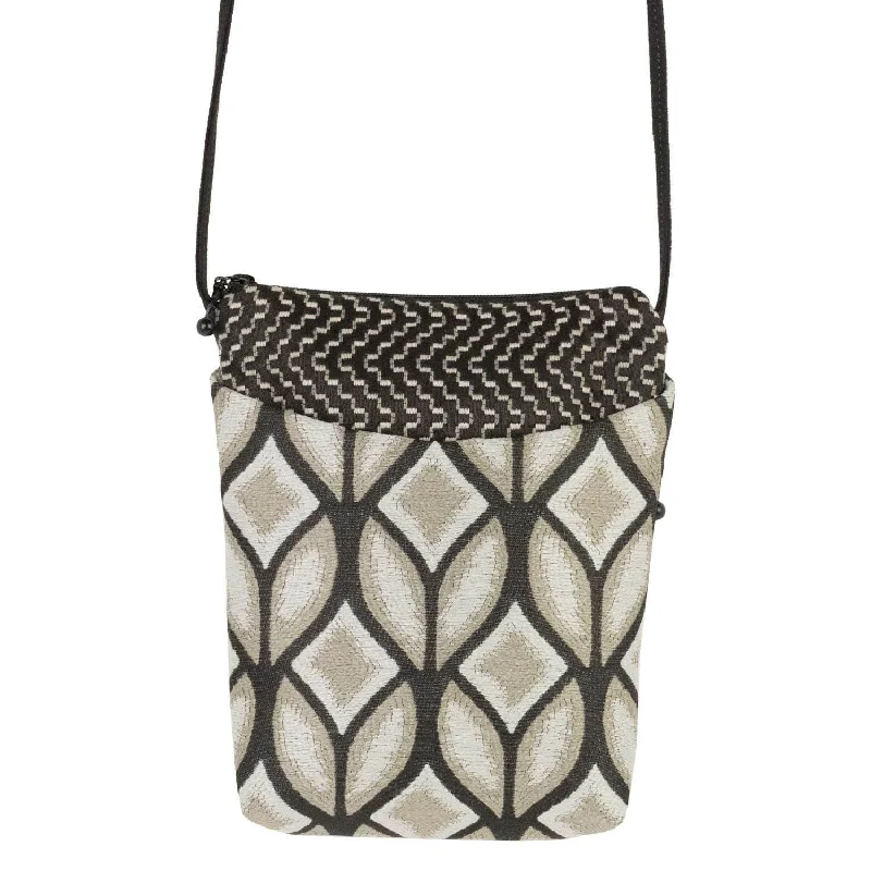 Leisure Bag for weekend outings-Busy Bee in Woven Tulip Black