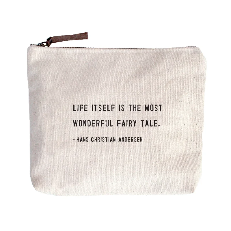 Leisure Bag ergonomic-Life Itself Is The Most Wonderful Fairy Tale Canvas Bag