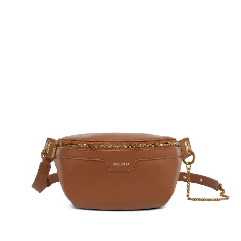 Leisure Bag with durable pockets-Brooklyn Crossbody - Chestnut