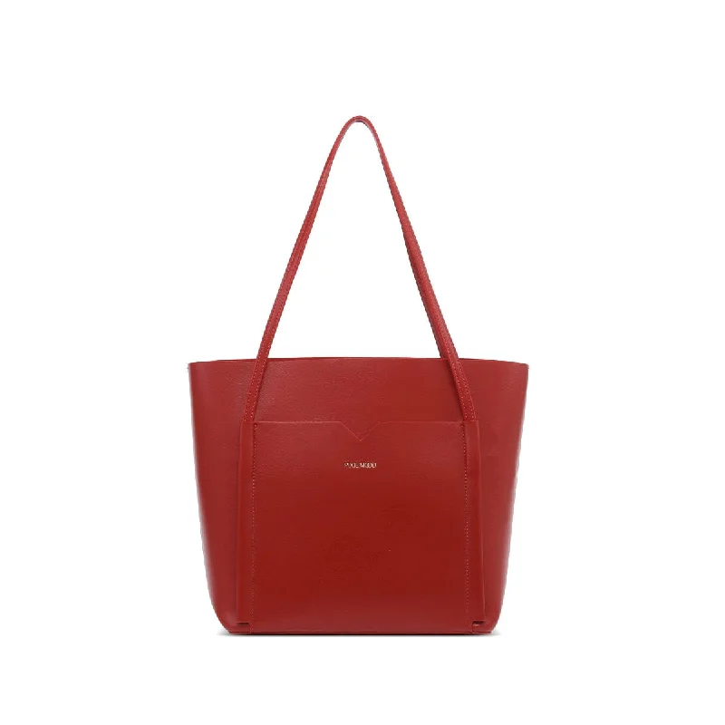 Leisure Bag with soft design-Clara Tote - Cranberry