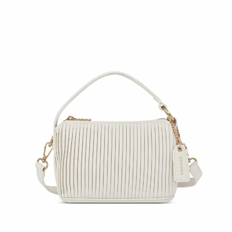 Leisure Bag with stylish pockets-Ella Crossbody - Coconut Cream