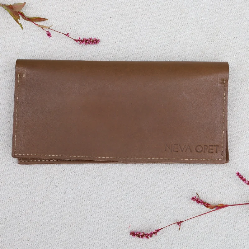 Leisure Bag portable-The Ida Long Wallet in Cocoa