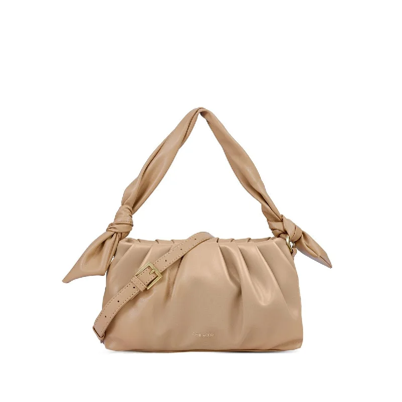 Leisure Bag with stylish pockets-Luna Shoulder Bag - Sand