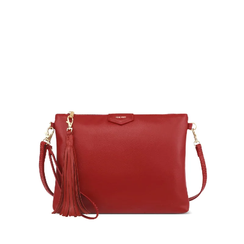 Leisure Bag for casual fun-Michelle Clutch - Cranberry