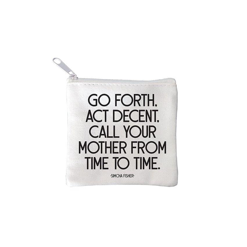 Leisure Bag for casual adventures-"go forth" mini pouch