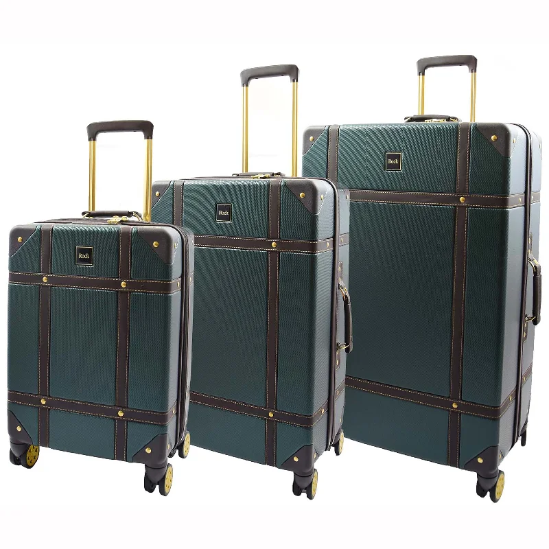 suitcase with foldable wheels-8 Wheel Spinner Travel Luggage’s London Emerald