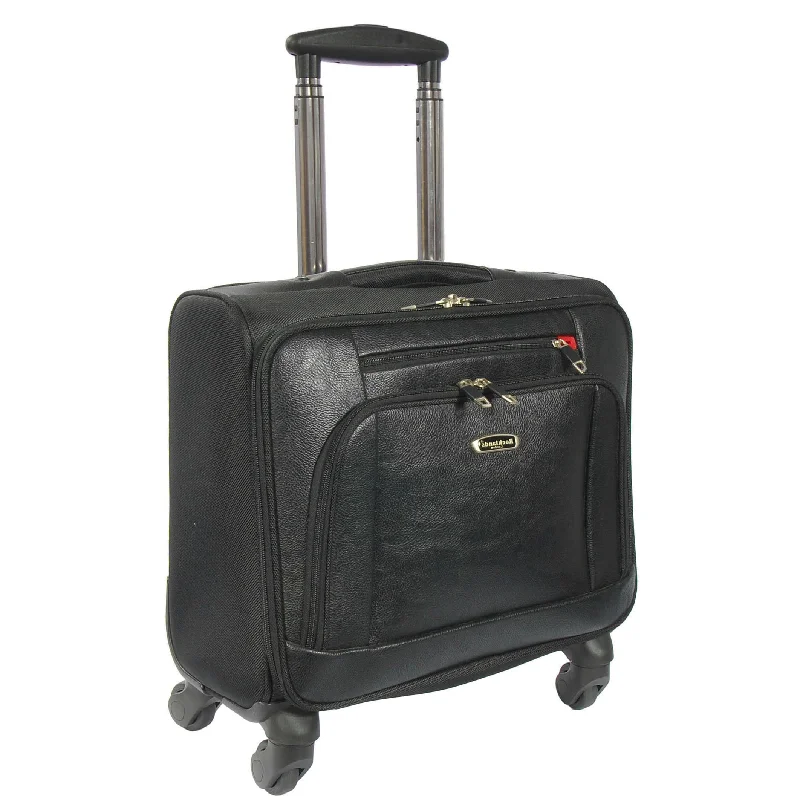 suitcase with trendy straps-Business Organiser Travel Pilot Case 4 Wheeled Atlanta