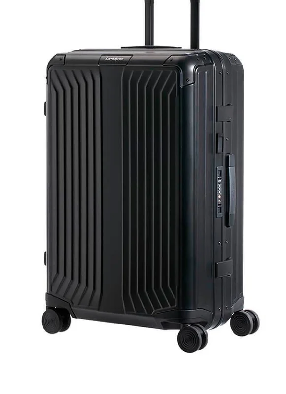 suitcase for urban trips-Samsonite Lite-Box Alu Large Suitcase