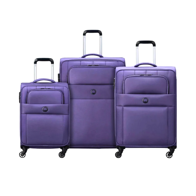 suitcase with travel bags-DELSEY CUZCO 4W 3 Pcs Suitcase Set 78/68/55 CM