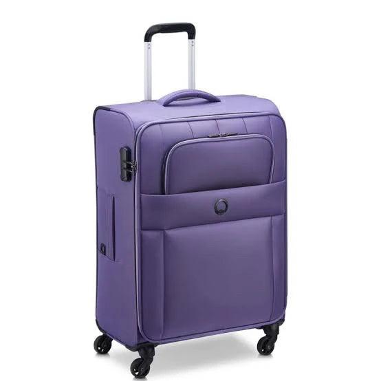 suitcase for adventure escapes-Delsey Cuzco - Large 78 cm 4W Initial Soft Side luggage -DC78