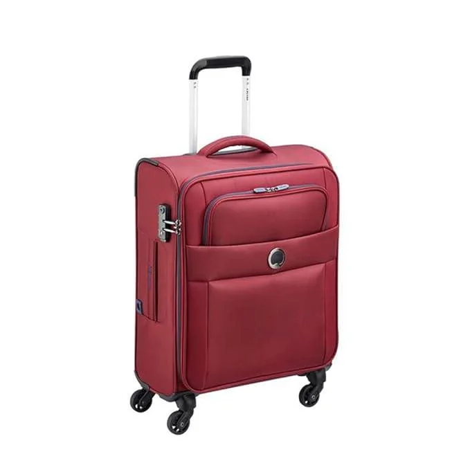 suitcase for summer escapes-Delsey Cuzco -Small 55 4W Initial Soft Side luggage -DC20